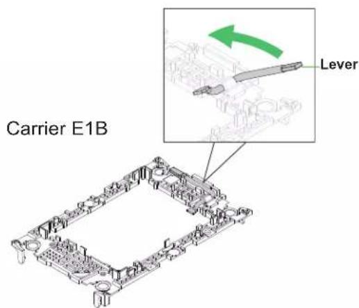 Supermicro SuperBlade SBI-421E-5T3N - Assembling the Process Carrier Assembly - 4