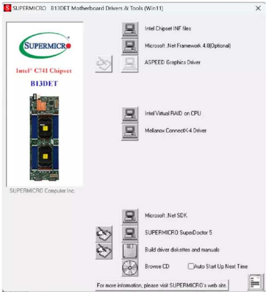 Supermicro SuperBlade SBI-421E-5T3N - Driver Installation - 1