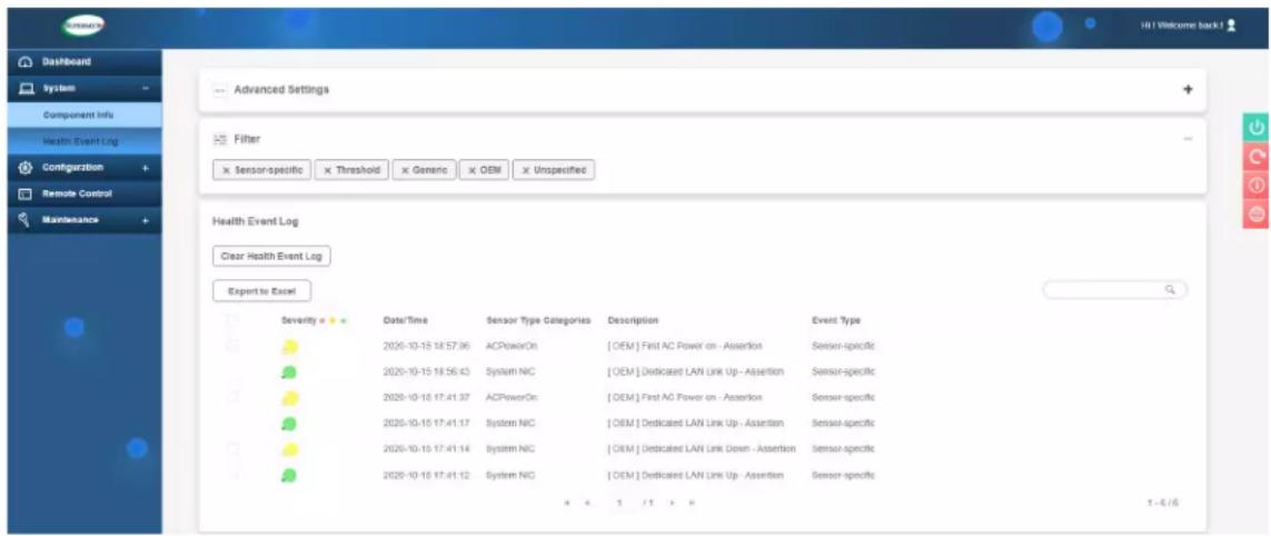 Supermicro SuperBlade SBI-421E-5T3N - Check Error Log - 1
