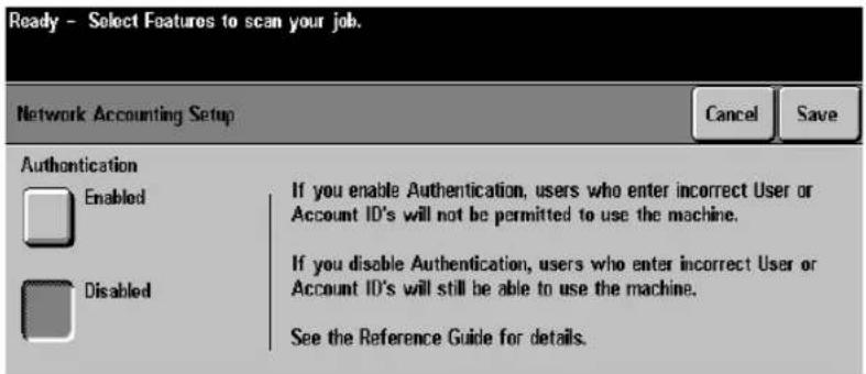 XEROX Document Centre 470 ST - Authentication Mode - 7