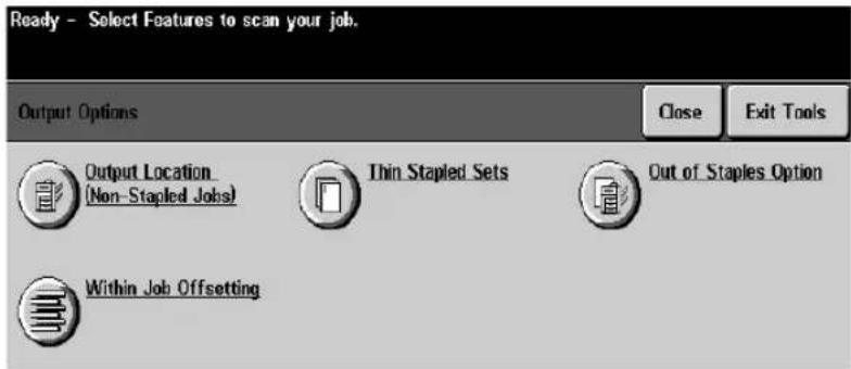XEROX Document Centre 470 ST - Output Options - 1