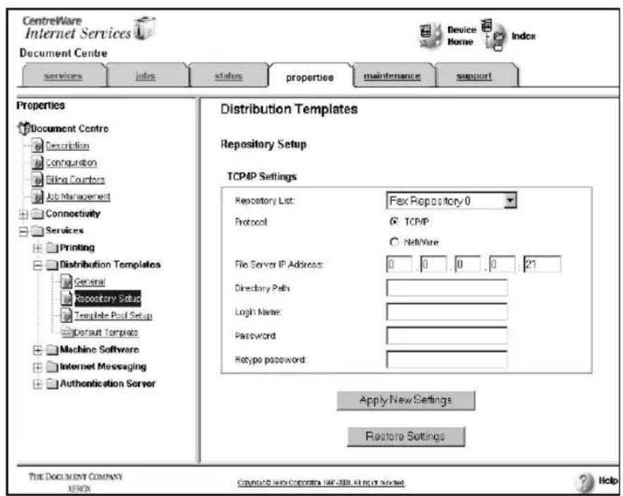 XEROX Document Centre 470 ST - Fax Repository Setups - 1
