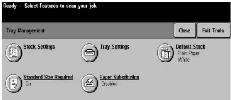 XEROX Document Centre 470 ST - Tray Management - 2