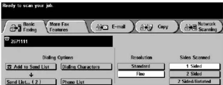 XEROX Document Centre 470 ST - Getting to the Fax Feature - 4