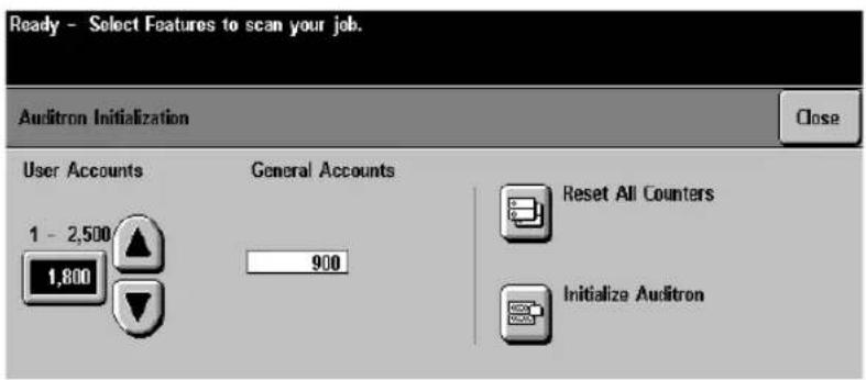 XEROX Document Centre 470 ST - Auditron Initialization - 1