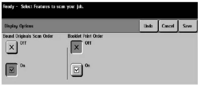 XEROX Document Centre 470 ST - Display Options - 2
