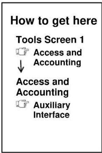 XEROX Document Centre 470 ST - Auxiliary Interface Setup - 1