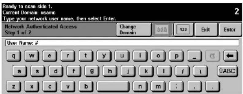 XEROX Document Centre 470 ST - Login - Authentication Access - 1