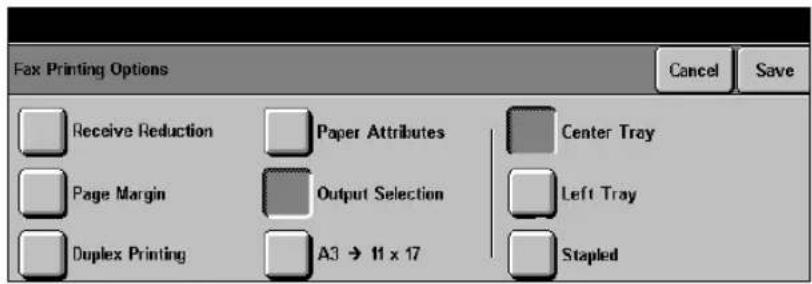 XEROX Document Centre 426 ST - Output Selection - 1