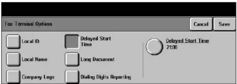 XEROX Document Centre 426 ST - Delayed Start Time - 1