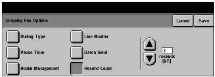 XEROX Document Centre 426 ST - Resend Count - 1
