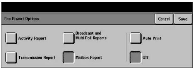 XEROX Document Centre 426 ST - Mailbox Report - 1