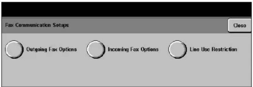 XEROX Document Centre 426 ST - Access Fax Communication Setups - 2