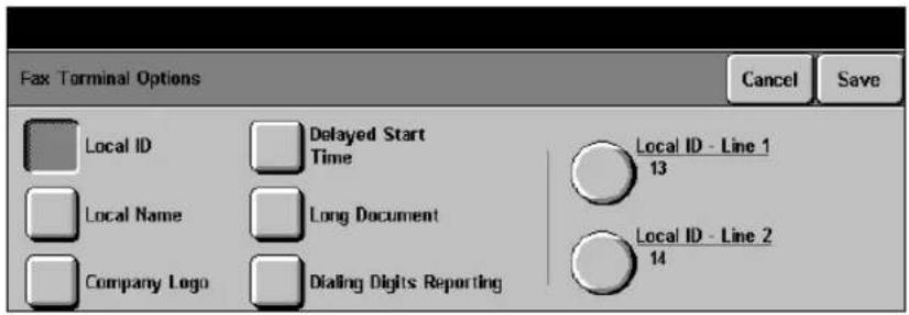 XEROX Document Centre 426 ST - Select [Local ID]. - 1