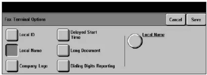 XEROX Document Centre 426 ST - Local Name - 1