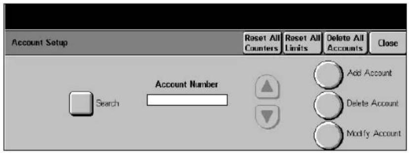 XEROX Document Centre 426 ST - Account Setups (DC440/432) - 1