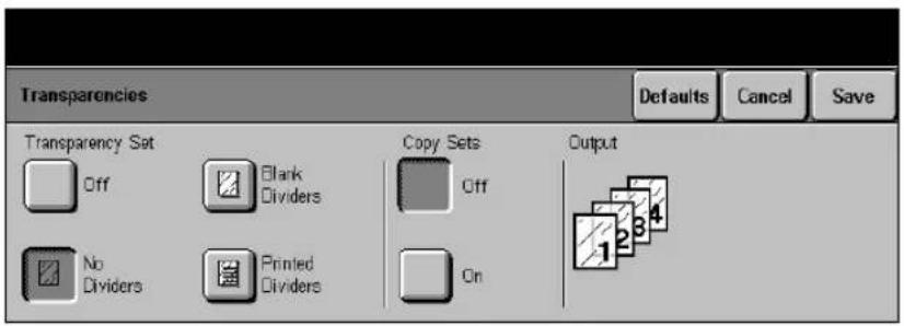 XEROX Document Centre 426 ST - Transparencies - 1