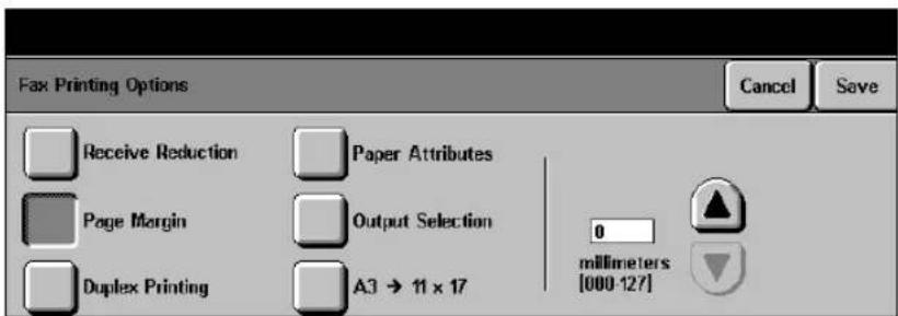 XEROX Document Centre 426 ST - Page Margin - 1