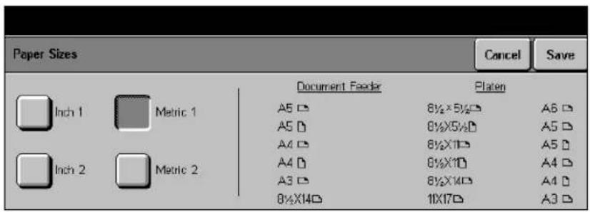 XEROX Document Centre 426 ST - Paper Sizes - 1