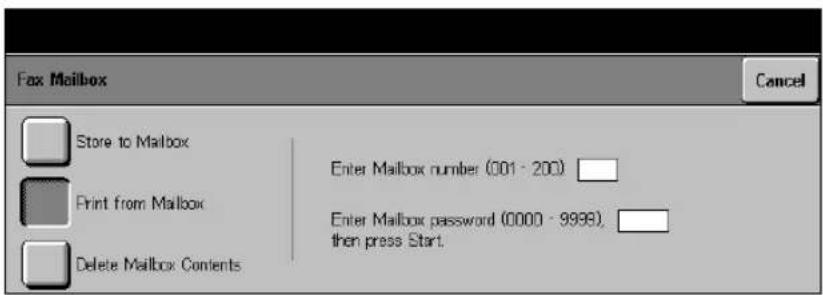 XEROX Document Centre 426 ST - Print from Mailbox - 1