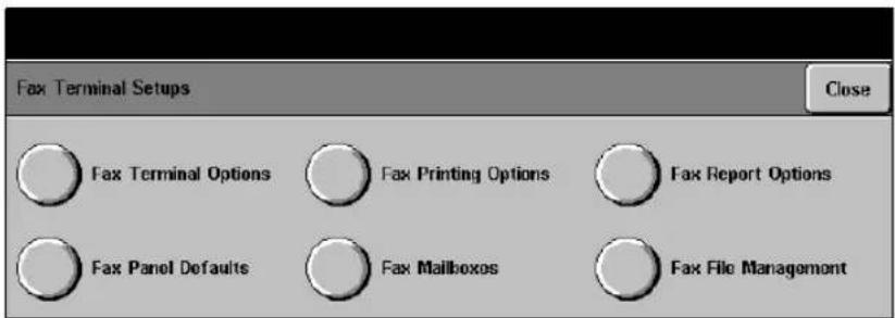 XEROX Document Centre 426 ST - Fax Terminal Options - 1