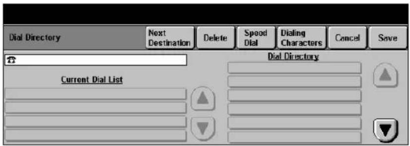 XEROX Document Centre 426 ST - Dial Directory - 1