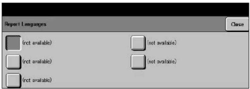 XEROX Document Centre 426 ST - Report Languages - 1