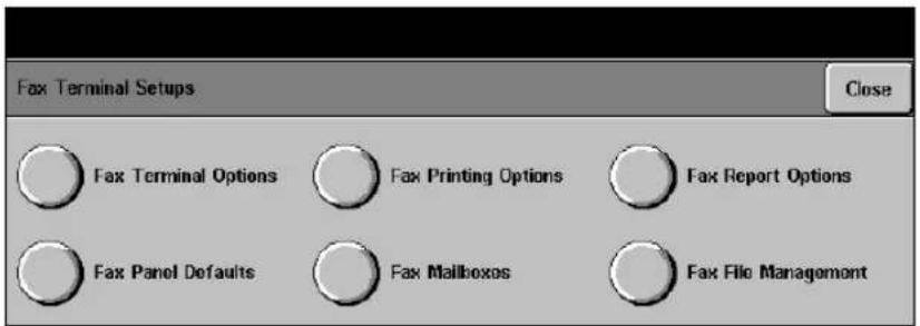 XEROX Document Centre 426 ST - Fax Terminal Setups - 2