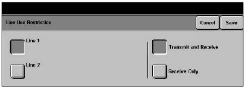 XEROX Document Centre 426 ST - Line Use Restriction (DC440/432) - 2