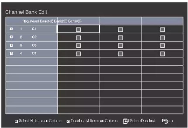 SAMSUNG HG28AB670BW - Setting the CH Bank Editor under Stand-alone Mode - 2