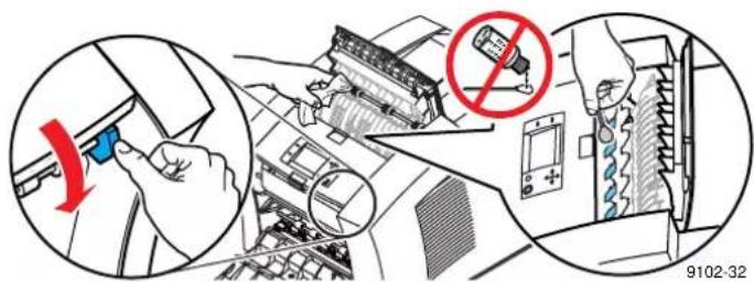 XEROX Phaser 840 - Prevention: Clean the exit rollers - 1