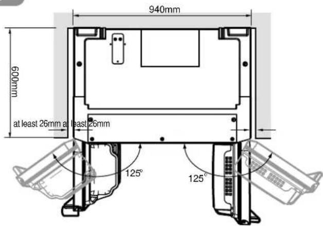 SAMSUNG RS28KPAS - Allow sufficient space to install the refrigerator on a flat surface. - 5