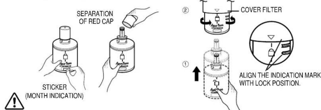 SAMSUNG RS28KPAS - Install the water filter. - 2