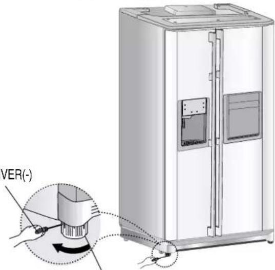 SAMSUNG RS28KPAS - The doors will be uneven if the refrigerator is not level. - 2