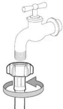 SAMSUNG J1028 - Connecting the water supply hose (selected models) - 9