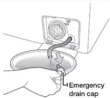 SAMSUNG J1028 - DRAINING THE WASHING MACHINE IN AN EMERGENCY - 3