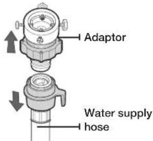 SAMSUNG J1028 - Connecting the water supply hose (selected models) - 1