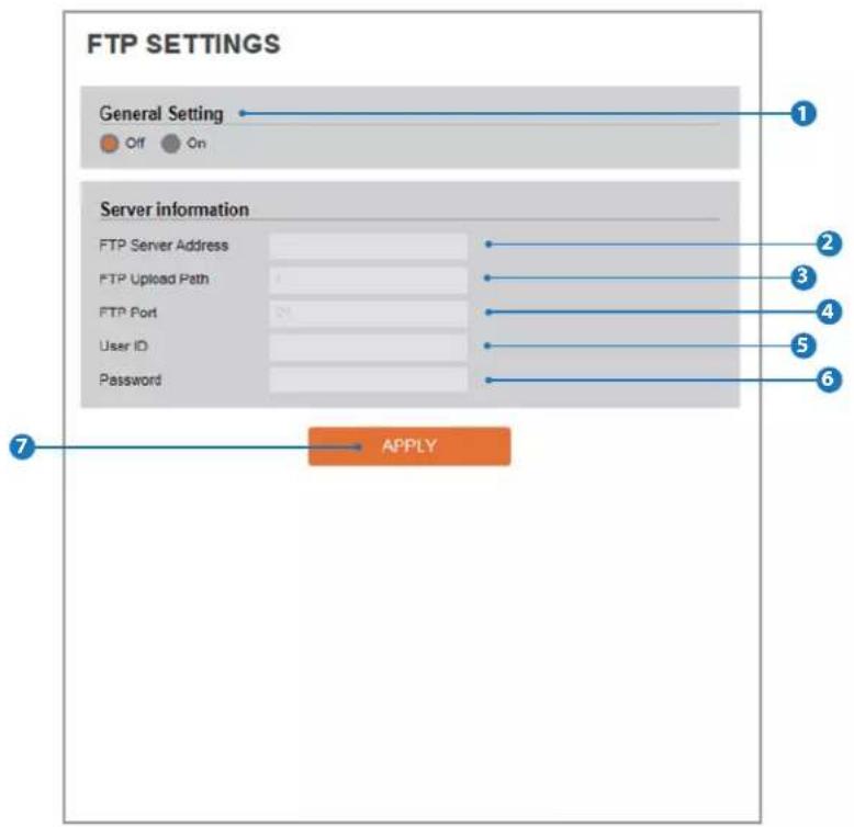 Digital Watchdog MEGApix CaaS DWC-MB44LPRWC - Setup - Network Setup FTP Settings - 1