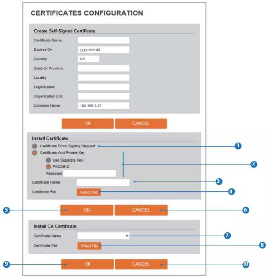 Digital Watchdog MEGApix CaaS DWC-MB44LPRWC - Setup - Security Setup Certificates Configuration - 1