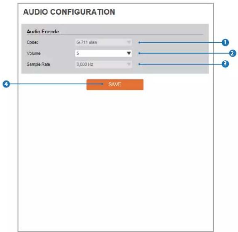 Digital Watchdog MEGApix CaaS DWC-MB44LPRWC - Setup - Video & Audio Setup Audio Configuration - 1