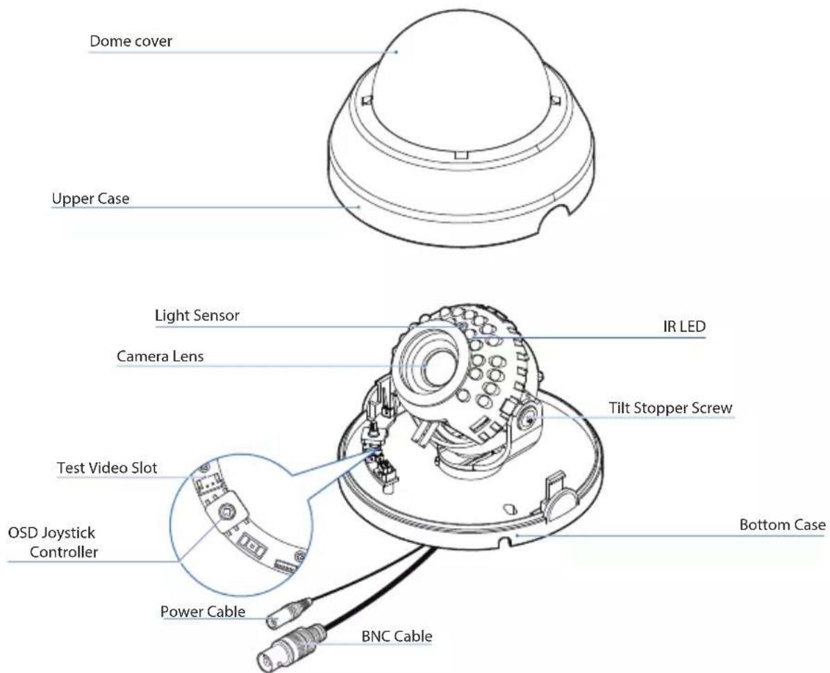 Digital Watchdog Star-Light DWC-D3263TIR - Part name - 1