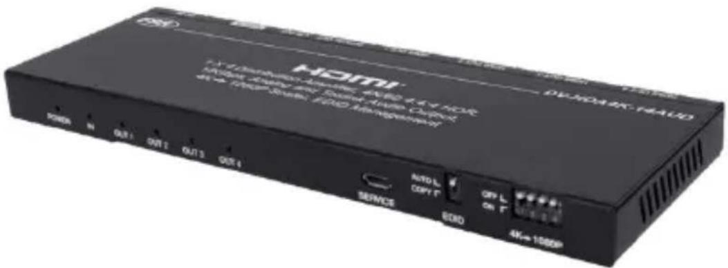 FSR DV-HDA4K-14AUD - 1x4 HDMI 2.0 Splitter with Scaler/Audio Extract - 1