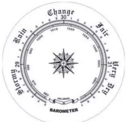 Ambient Weather WS-GL032 - Aneroid Barometer - 1