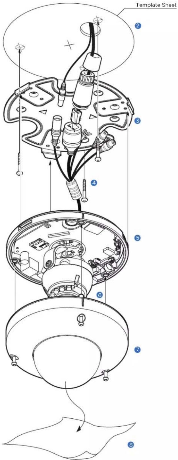Digital Watchdog MEGApix DWC-MPF2WI - Installation - Metal Plate Installation - 1