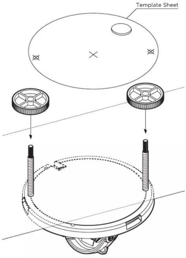 Digital Watchdog MEGApix DWC-MPF2WI - Mounting Bolts and Nuts Installation - 1