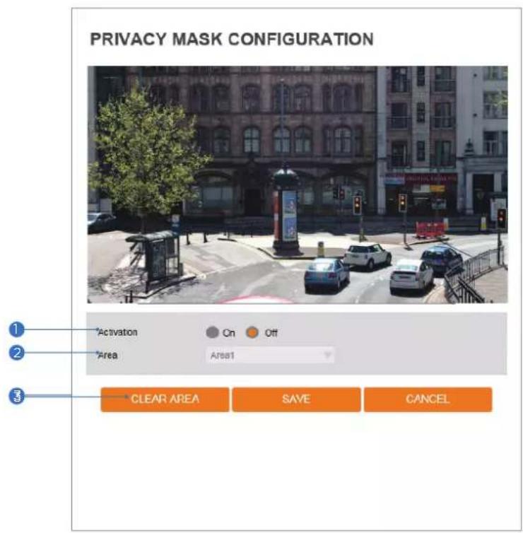 Digital Watchdog MEGApix DWC-MPF2WI - Setup - Video & Audio Setup Privacy Mask Configuration - 1