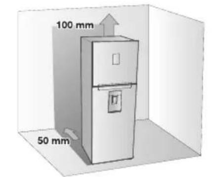 SAMSUNG RT33HDRFASL - Selecting the best location for the refrigerator - 1