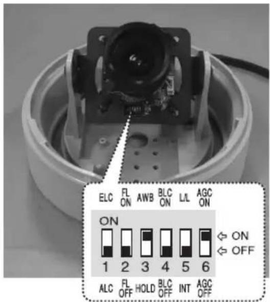 LG LV300P-B - 6-pin Dip Switch Setting - 1