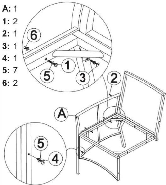 Sunnydaze Decor VQN-967 - INDIVIDUAL CHAIR ASSEMBLY - 2