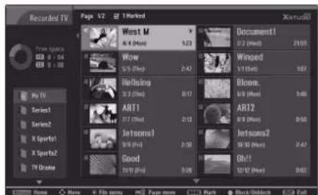 LG 47LB2DE - Recorded programme Selection and PopUp Menu - 2